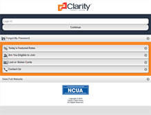 Tablet Screenshot of claritycu.com